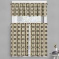 thumbnail image 1 of Ambesonne Ethnic Valance & Curtain, Chevron Design, 55"x24", Brown Black and Maroon, 1 of 6