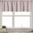 thumbnail image 1 of Ambesonne Ethnic Valance Pack of 2, Aztec Style Floral Leaves, 54"X18", Pale Pink Mauve, 1 of 3
