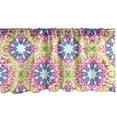 thumbnail image 1 of Ambesonne Ethnic Window Valance, Abstract Lace Swirls Ivy, 54" X 18", Multicolor, 1 of 2