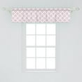thumbnail image 1 of Ambesonne Ethnic Window Valance, Baroque Damask Antique Ornament Pink Tone Monochromatic Image, Curtain Valance for Kitchen Bedroom Decor with Rod Pocket, 54" X 12", Pale Rose and White, 1 of 3