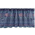 thumbnail image 1 of Ambesonne Ethnic Window Valance, Bohemian Pastel Aztec Motif, 54" X 18", Coral and Dark Blue, 1 of 3