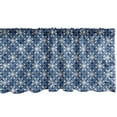 thumbnail image 1 of Ambesonne Ethnic Window Valance, Classical Talavera Design, 54" X 18", Dark Sky Blue and White, 1 of 2