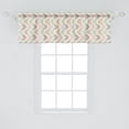 thumbnail image 1 of Ambesonne Ethnic Window Valance, Design Zigzags Folklore Inspired Abstract Repeating Pattern Image, Curtain Valance for Kitchen Bedroom Decor with Rod Pocket, 54" X 18", Ivory and Multicolor, 1 of 2