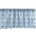 thumbnail image 1 of Ambesonne Ethnic Window Valance, Floral Tile, 54" X 18", Sky Blue and White, 1 of 3