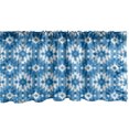 thumbnail image 1 of Ambesonne Ethnic Window Valance, Mexican Cultural Scribble, 54" X 18", Blue Slate Blue, 1 of 3