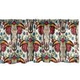 thumbnail image 1 of Ambesonne Ethnic Window Valance, Mexican Folk Animal Skull, 54" X 18", Multicolor, 1 of 3