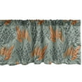 thumbnail image 1 of Ambesonne Ethnic Window Valance, Sketched Rough Grass Herbs, 54" X 18", Pale Reseda Green Grey, 1 of 3