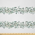 thumbnail image 1 of Ambesonne Eucalyptus Fabric by the Yard Microfiber, Horizontal Garden Leaves, 1 Yard, Pale Reseda Green and White, 1 of 1