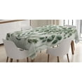 thumbnail image 1 of Ambesonne Eucalyptus Leaves Tablecloth Rectangular Table Cover, Weeping Wreath, 60"x84", Ivory and Laurel Green, 1 of 3
