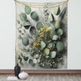 thumbnail image 1 of Ambesonne Eucalyptus Leaves Tapestry Wall Hanging, Love of Nature, 40"x60", Mustard and Reseda Green, 1 of 3