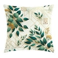 thumbnail image 1 of Ambesonne Eucalyptus Leaves Throw Pillow Cushion Cover, Autumn Blooms, 26" X 26", Dark Teal Amber Ivory, 1 of 2
