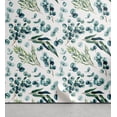 thumbnail image 1 of Ambesonne Eucalyptus Peel & Stick Wallpaper for Home, Watercolor Leaves Nature, 13"x100", Lime Green and Slate Blue, 1 of 5