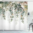 thumbnail image 1 of Ambesonne Eucalyptus Shower Curtain, Boho Greenery Floral, 69"Wx84"L, Laurel Green Blush Amber, 1 of 3