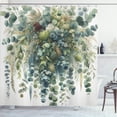 thumbnail image 1 of Ambesonne Eucalyptus Shower Curtain, Botanical Watercolor, 69"Wx84"L, Laurel Green Slate Blue, 1 of 4