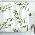 thumbnail image 1 of Ambesonne Eucalyptus Shower Curtain, Watercolor Effect Botany, 69"Wx70"L, Reseda Green Khaki White, 1 of 3