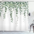 thumbnail image 1 of Ambesonne Eucalyptus Shower Curtain, Weeping Branches Foliage, 69"Wx70"L, Sage Green White, 1 of 3