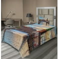 thumbnail image 1 of Ambesonne Europe Fitted & Top Sheet Set with Sham, Sunset of Copenhagen, Multicolor, 1 of 4