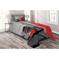 thumbnail image 1 of Ambesonne Europe Quilted Coverlet 2 Pcs, London Retro Phone Booth, Twin Size, Red Grey, 1 of 2