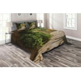 thumbnail image 1 of Ambesonne European Quilted Coverlet 3 Pcs, Old Street of Tuscany, Queen Size, Multicolor, 1 of 2
