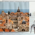 thumbnail image 1 of Ambesonne European Shower Curtain, Old City of Dubrovnik, 69"Wx70"L, Multicolor, 1 of 4