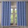 thumbnail image 1 of Ambesonne Evil Eye Grommet Curtain, Drop Like Bead, 50" x 63", Pale Blue White and Blue, 1 of 6