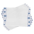 thumbnail image 1 of Ambesonne Evil Eye Place Mats Set of 4, Border Design Spirals, Standard Size, Pale Blue White Blue, 1 of 6