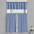 thumbnail image 1 of Ambesonne Evil Eye Valance & Curtain, Drop Like Bead, 55"x36", Pale Blue White and Blue, 1 of 6