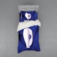 thumbnail image 1 of Ambesonne Exotic Bedding Set 3 Pcs, Shell with Pearl Ocean, Twin XL, Blue White, 1 of 3