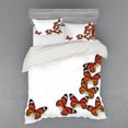 thumbnail image 1 of Ambesonne Exotic Bedding Set 4 Pcs, Spring Monarch Bug, Queen, Dark Brown Marigold, 1 of 3