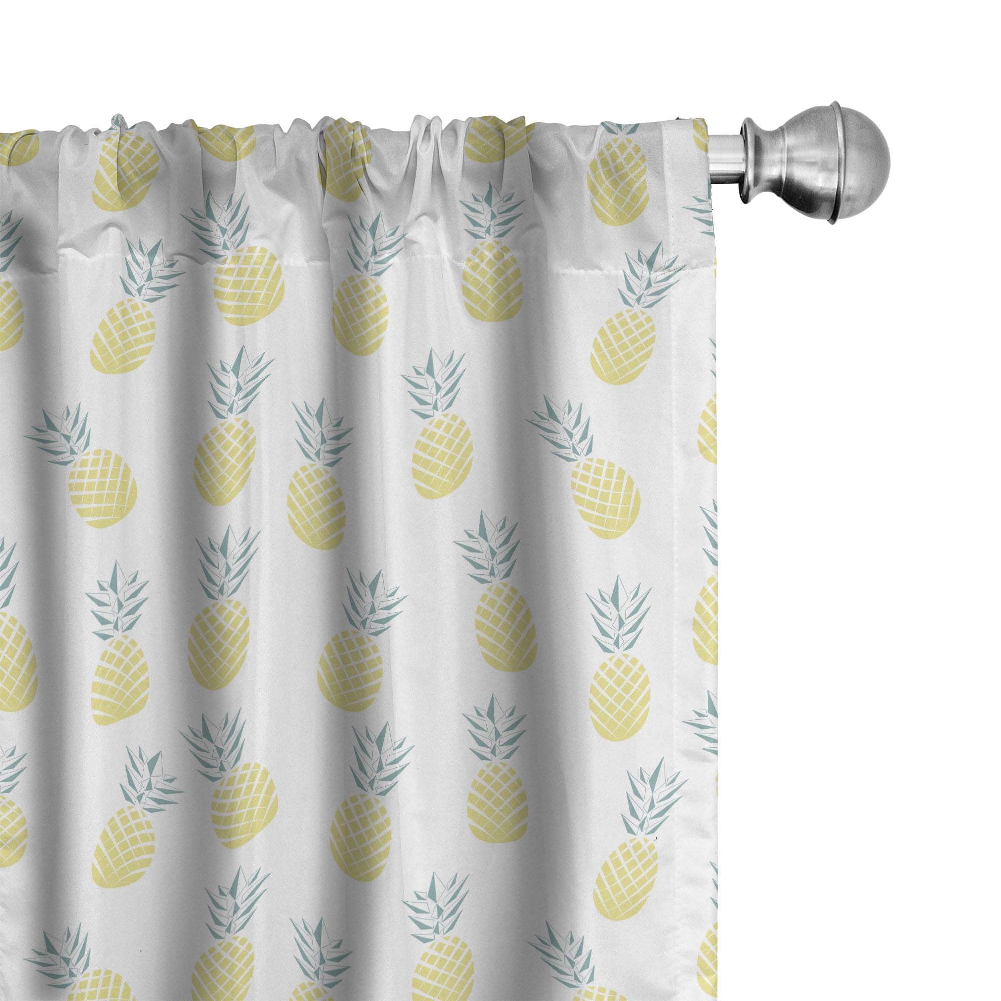 Ambesonne Exotic Curtains, Hawaii Summer Pastel Colors, Pair of 28