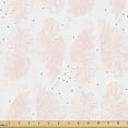 thumbnail image 1 of Ambesonne Exotic Ethnic Fabric by the Yard Upholstery, Soft Monstera Leaves, 2 Yards, Pale Rose Charcoal Grey, 1 of 5