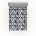 thumbnail image 1 of Ambesonne Exotic Fitted Sheet, Toucan Bird Print Monstera, Queen Size, Soft Blue Pale Grey Rose, 1 of 5