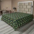 thumbnail image 1 of Ambesonne Exotic Flat Bedding Sheet Soft Top Sheet, Tropical Papaya Fruit Summer, Full, Teal and Orange, 1 of 1