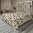 thumbnail image 1 of Ambesonne Exotic Flat Sheet, Tropic Leaves and Parrots, California King, Ivory and Multicolor, 1 of 1