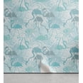 thumbnail image 1 of Ambesonne, Exotic Life Peel & Stick Wallpaper for Home, Boho Vibe Flamingo Leaf, 13"x36", Dark Cadet Blue Off White, 1 of 5