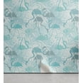 thumbnail image 1 of Ambesonne Exotic Life Peel & Stick Wallpaper for Home, Boho Vibe Flamingo Leaf, 13"x72", Dark Cadet Blue Off White, 1 of 5