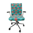 thumbnail image 1 of Ambesonne Exotic Office Chair Cover Stretchable High Back, Tropic Summer Hibiscus Flora, Seafoam Coral, 1 of 1