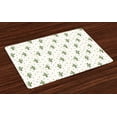thumbnail image 1 of Ambesonne Exotic Place Mats Set of 4, Cactus Plants in Pots, Standard Size, Multicolor, 1 of 4