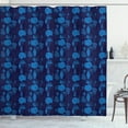thumbnail image 1 of Ambesonne Exotic Shower Curtain, Tropical Plants Palms, 69"Wx70"L, Cobalt Blue Indigo, 1 of 3