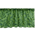 thumbnail image 1 of Ambesonne Exotic Window Valance, Clutter of Banana Leaves, 54" X 12", Fern Green Hunter Green, 1 of 3