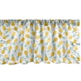 thumbnail image 1 of Ambesonne Exotic Window Valance, Fresh Doodle Pineapple, 54" X 12", Yellow Sea Green Black, 1 of 3