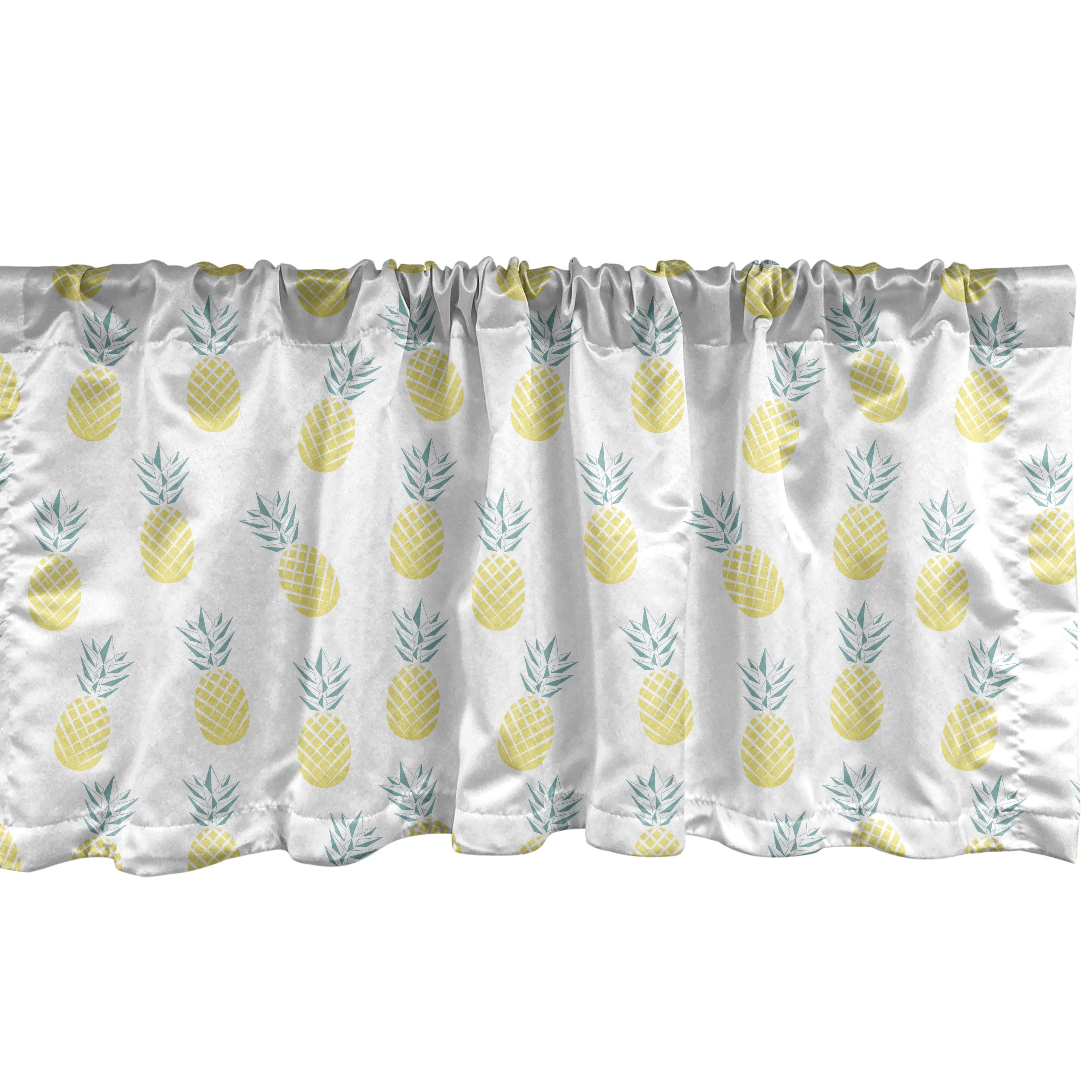 Ambesonne Exotic Window Valance, Hawaii Summer Pastel Colors, 54