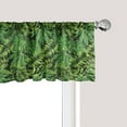 thumbnail image 1 of Ambesonne Exotic Window Valance, Various Tropical Leaves Art, 54" X 12", Evergreen Multicolor, 1 of 3
