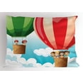 thumbnail image 1 of Ambesonne Explore Pillow Sham, in Balloons, 36" X 20", Multicolor, 1 of 2