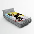thumbnail image 1 of Ambesonne Extreme Sports Fitted Sheet, Motocross Rider, Twin Size, Multicolor, 1 of 2