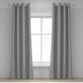 thumbnail image 1 of Ambesonne Eye Grommet Curtain, All Seeing Eye Pyramidal, 50" x 72", White and Black, 1 of 6