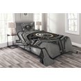 thumbnail image 1 of Ambesonne Eye Quilted Bedspread Set 2 Pcs, Robot Eye Wires Technology, Twin Size, Charcoal Grey, 1 of 3