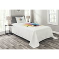 thumbnail image 1 of Ambesonne Eyelash Quilted Bedspread Set 2 Pcs, Spring Inspired Floral, Twin Size, Multicolor, 1 of 3