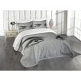thumbnail image 1 of Ambesonne Eyelash Quilted Bedspread Set 3 Pcs, Dramatic Woman Look, Queen Size, Grey Black, 1 of 5