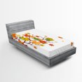 thumbnail image 1 of Ambesonne Fall Fitted Sheet 2 Pcs Set, Autumn Foliage Maple Leaf, Twin XL, Yellow Orange, 1 of 3